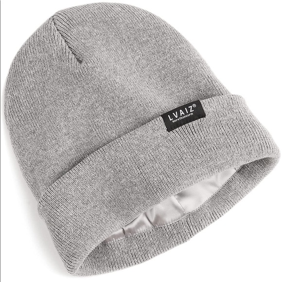 Accessories - GREY UNISEX SATIN LINED (winter) BEANIE HAT (BRAND NEW)